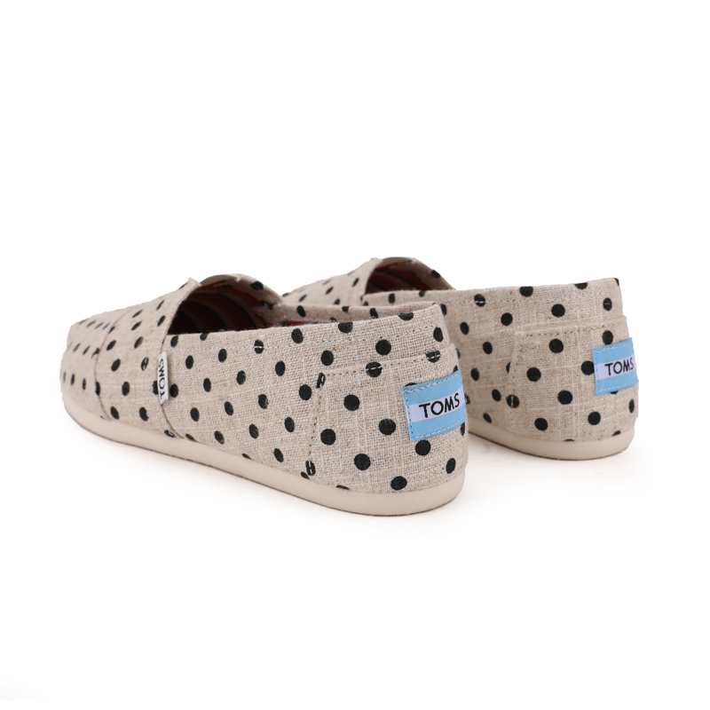 (image for) Toms 香港亞麻米色圓點經典女款