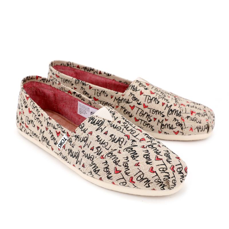 (image for) Toms 香港亞麻米色字母經典女款