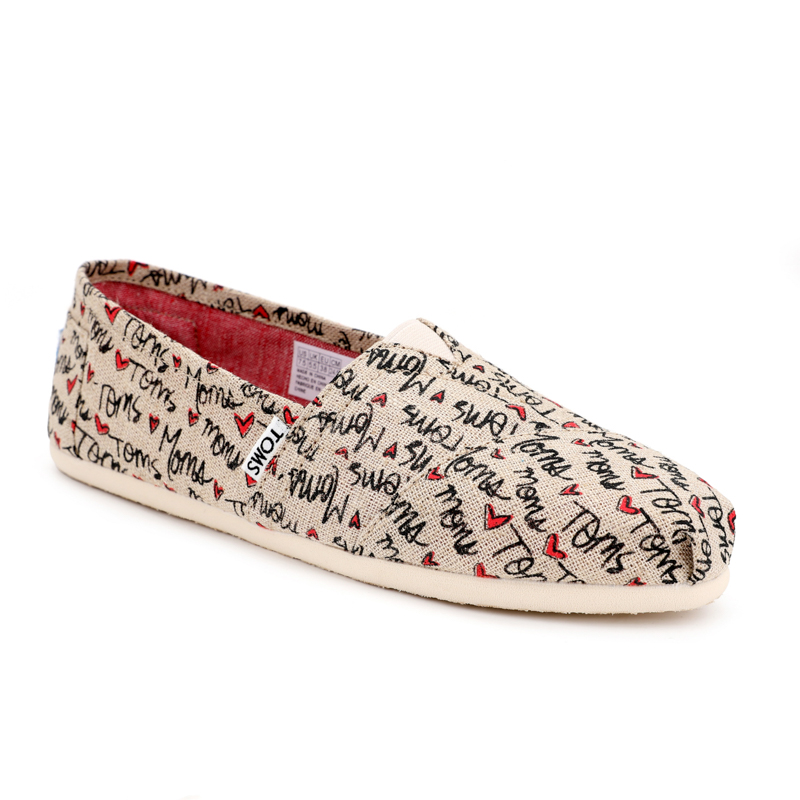 (image for) Toms 香港亞麻米色字母經典女款