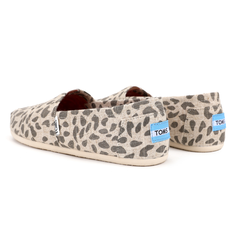 (image for) Toms 香港亞麻米色豹紋經典女款