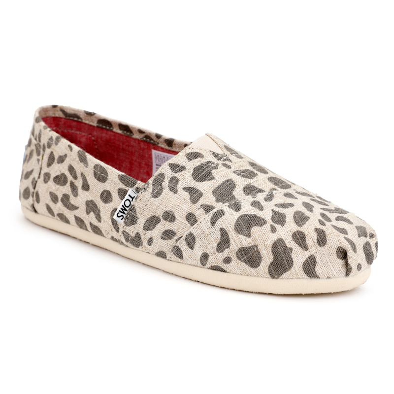 (image for) Toms 香港亞麻米色豹紋經典女款