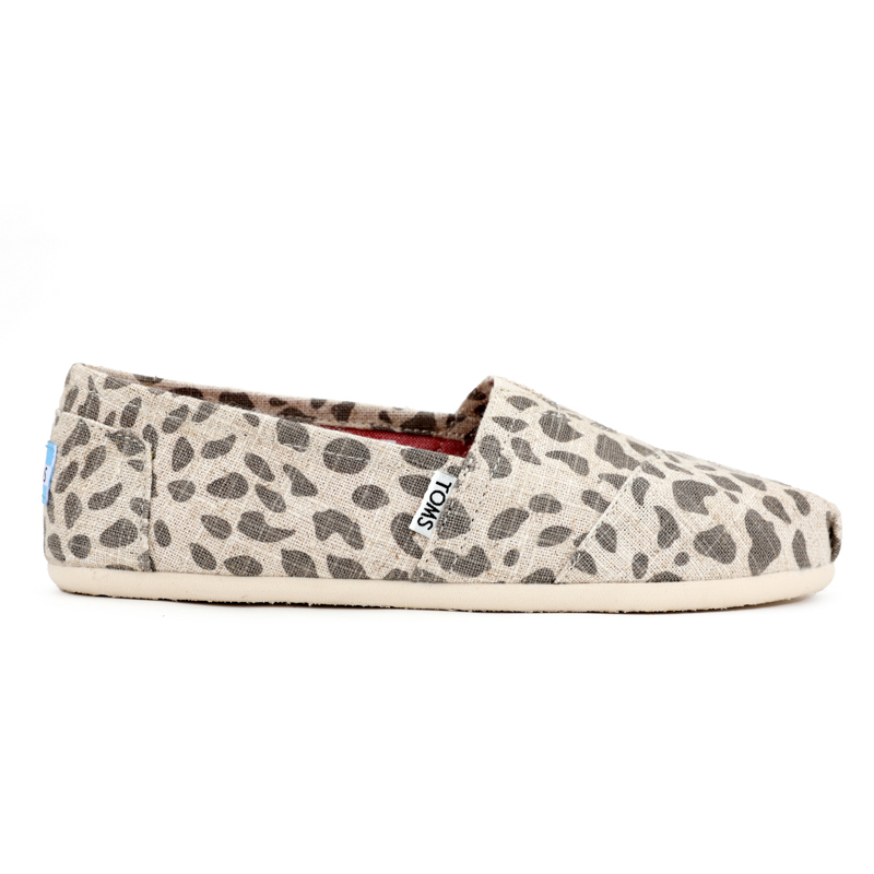 (image for) Toms 香港亞麻米色豹紋經典女款