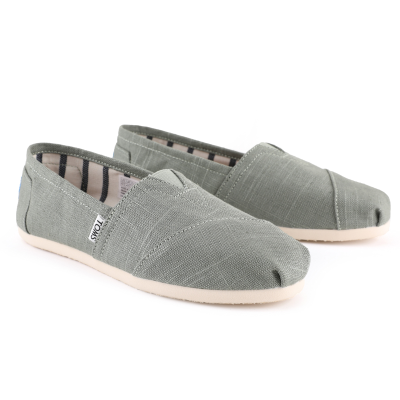 (image for) Toms 香港亞麻橄欖綠經典女款