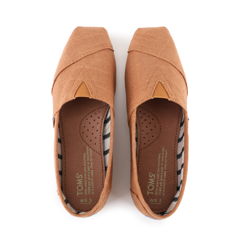 (image for) Toms 香港亞麻栗色經典女款