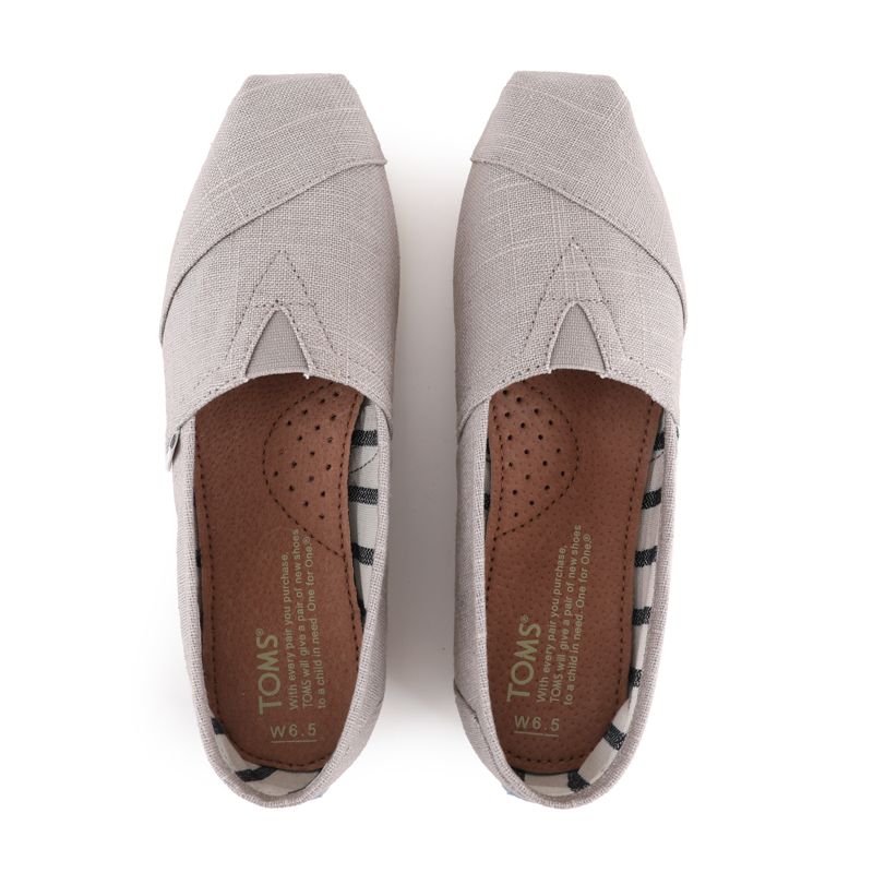 (image for) Toms 香港亞麻淺灰色經典男款