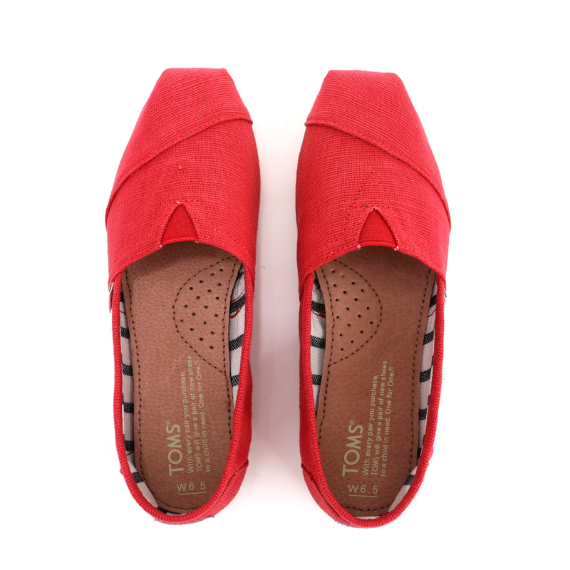 (image for) Toms 香港棉麻橘紅色經典男款