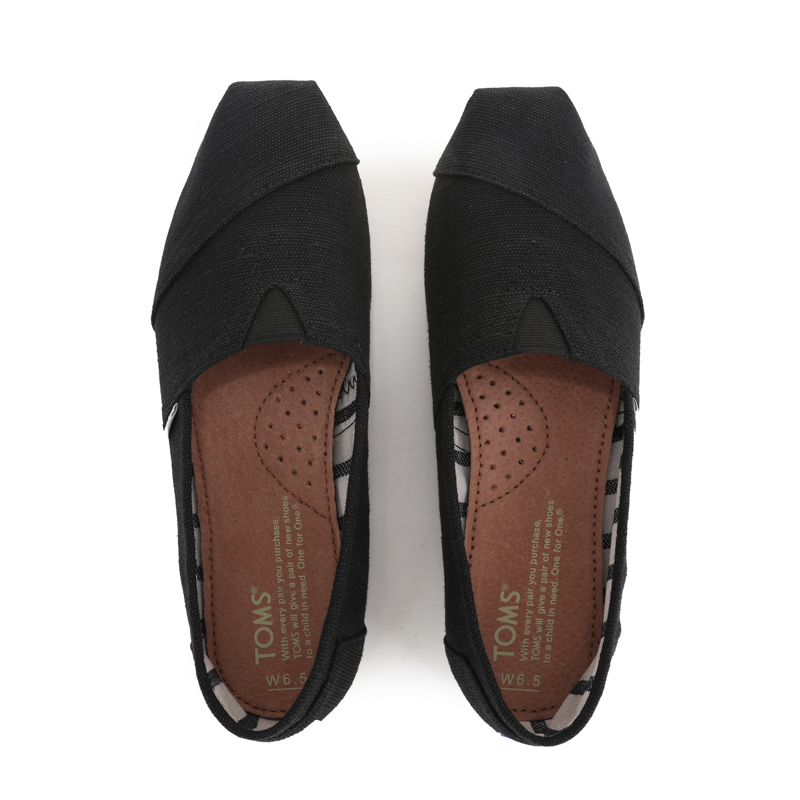 (image for) Toms 香港棉麻黑色經典女款