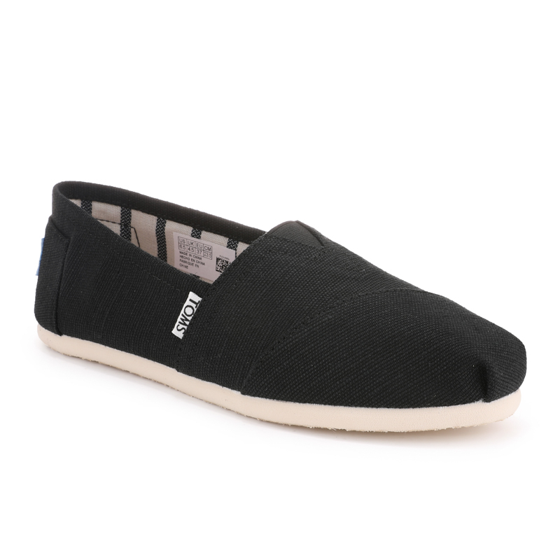 (image for) Toms 香港棉麻黑色經典女款