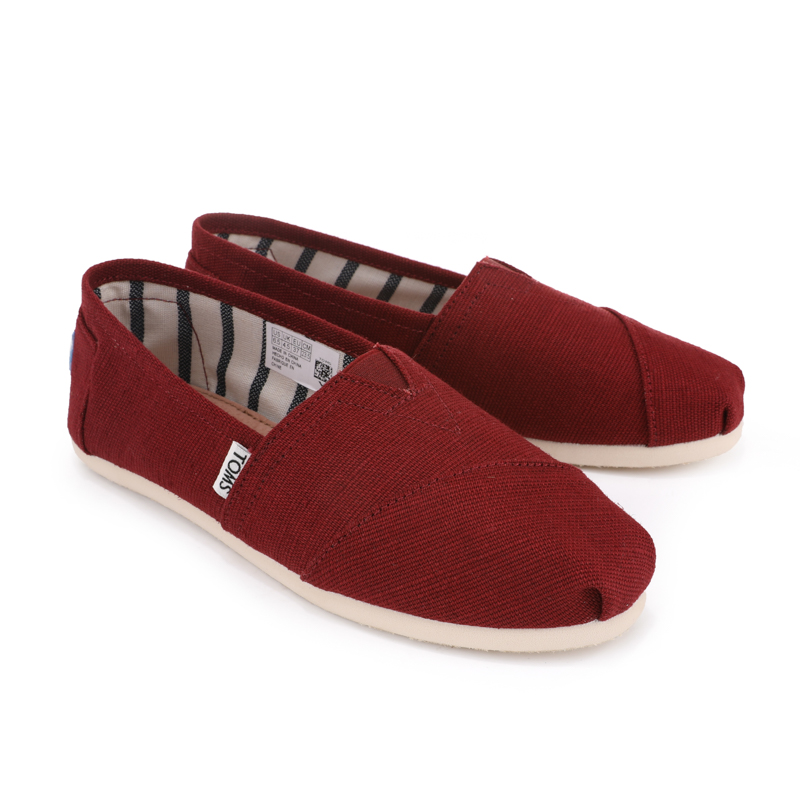 (image for) Toms 香港棉麻酒紅色經典女款