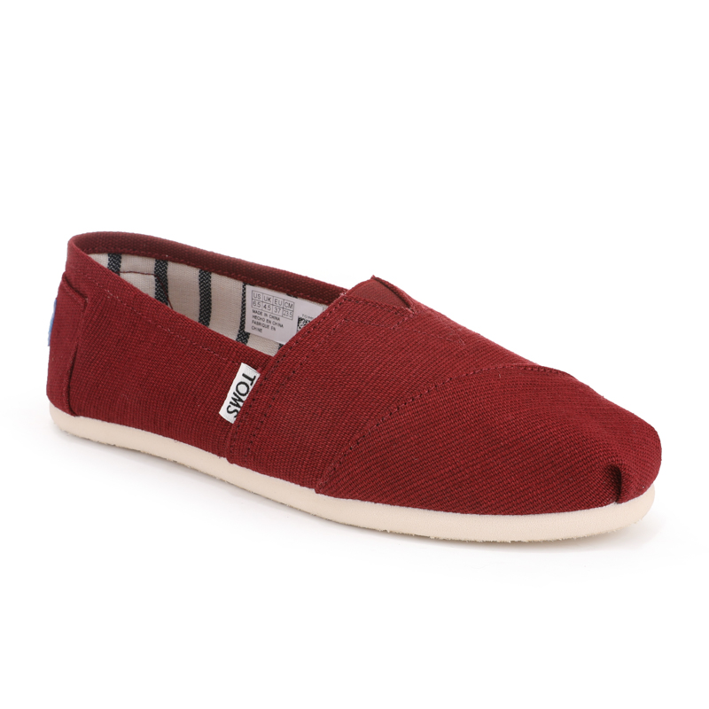 (image for) Toms 香港棉麻酒紅色經典女款