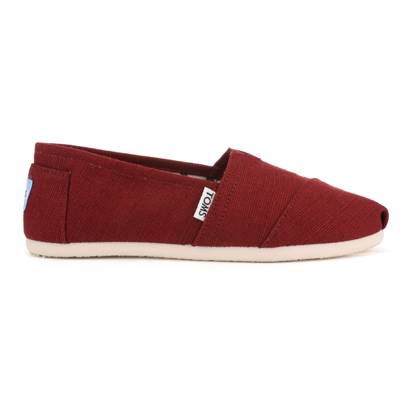(image for) Toms 香港棉麻酒紅色經典女款