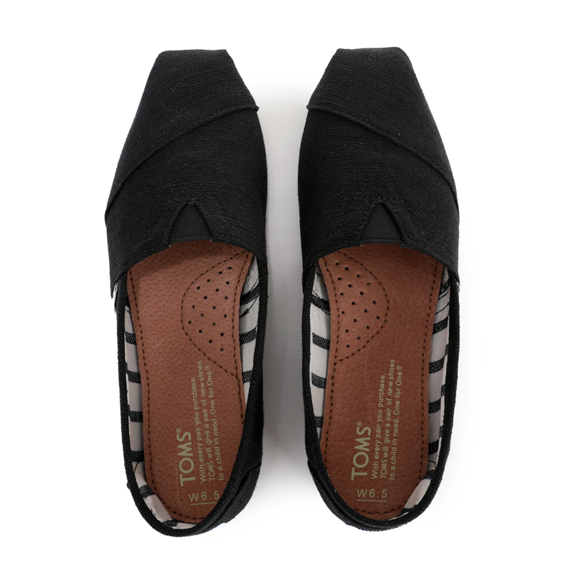 (image for) Toms 香港棉麻黑色經典男款