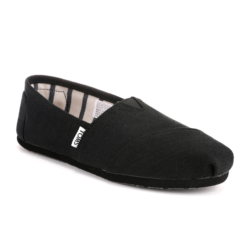 (image for) Toms 香港棉麻黑色經典男款
