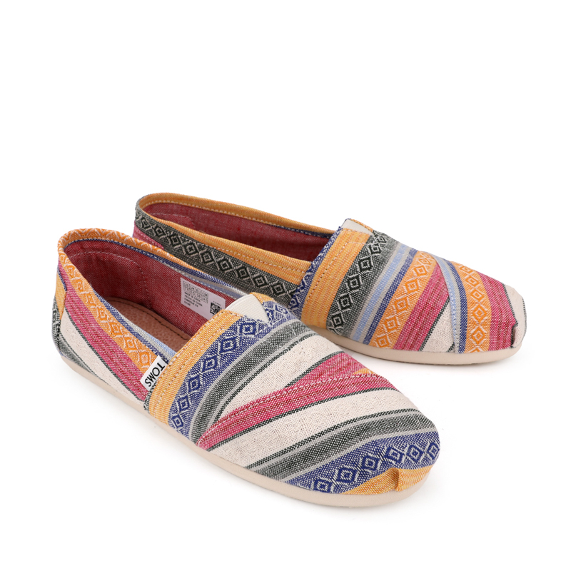 (image for) Toms 香港色織布七彩條紋經典女款