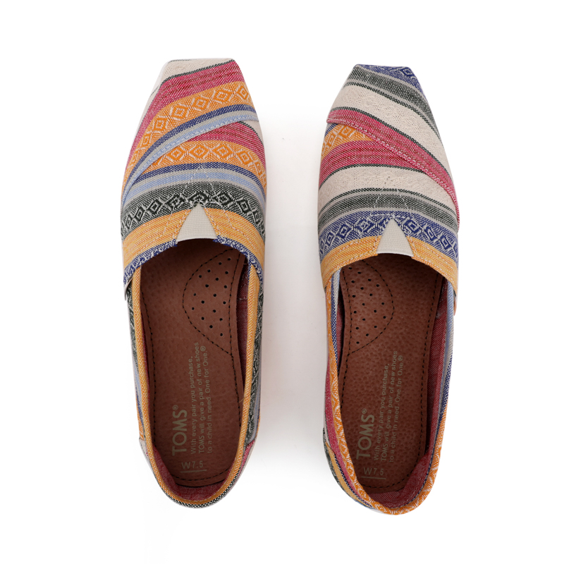 (image for) Toms 香港色織布七彩條紋經典女款