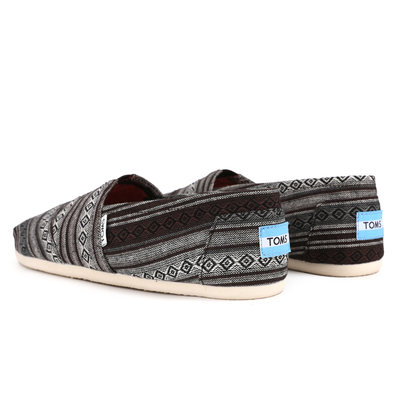 (image for) Toms 香港色織布棕色條紋經典女款