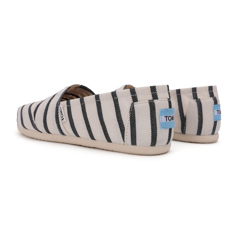 (image for) Toms 香港色織布白黑條紋經典男款