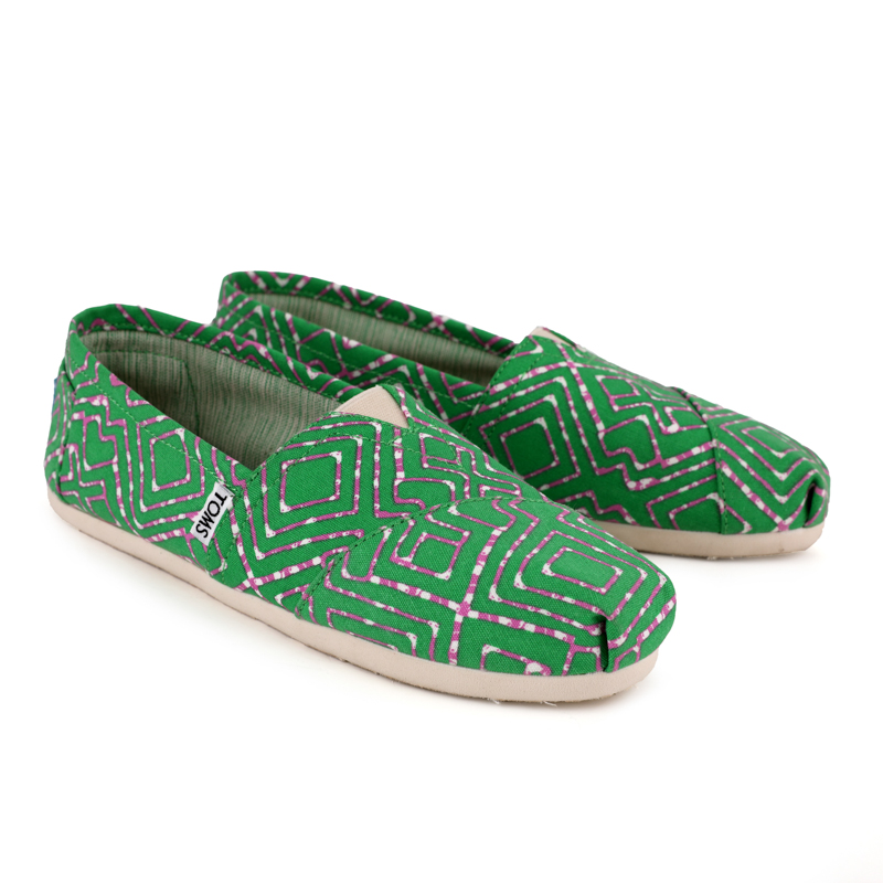 (image for) Toms 香港印染綠幾何經典女款