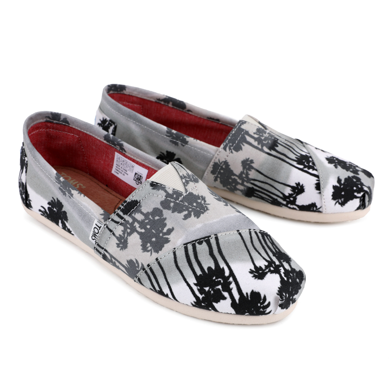 (image for) Toms 香港印染黑灰橘樹經典男款