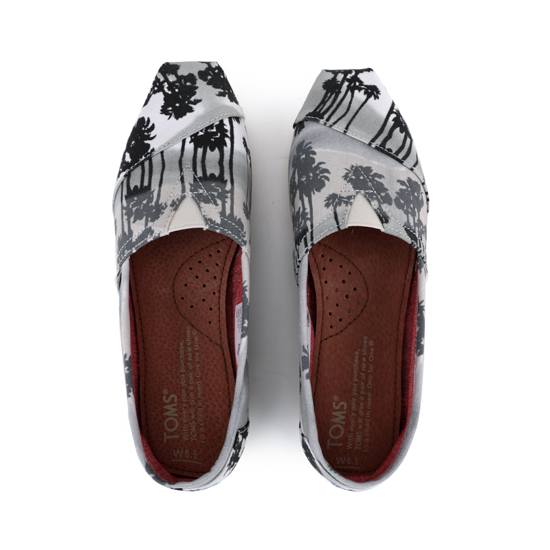 (image for) Toms 香港印染黑灰橘樹經典男款