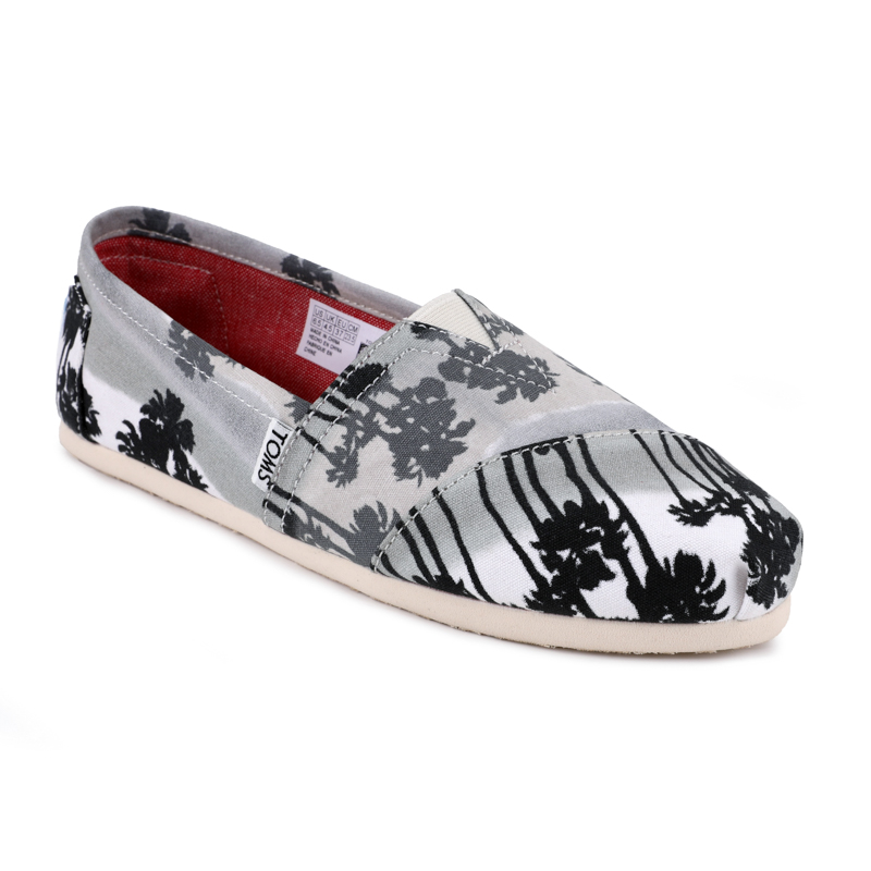 (image for) Toms 香港印染黑灰橘樹經典男款