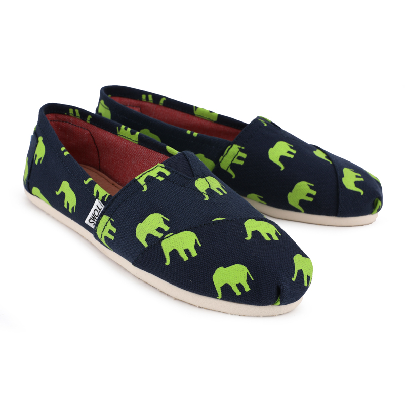 (image for) Toms 香港印染藍綠大象經典女款