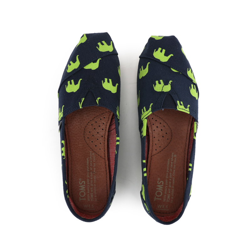 (image for) Toms 香港印染藍綠大象經典女款