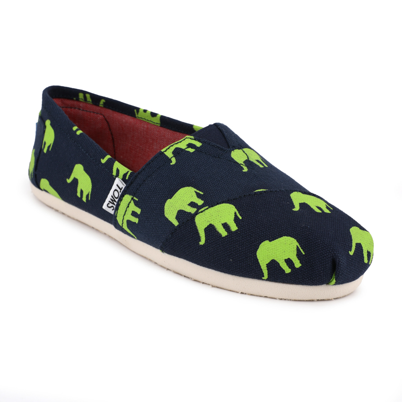 (image for) Toms 香港印染藍綠大象經典女款