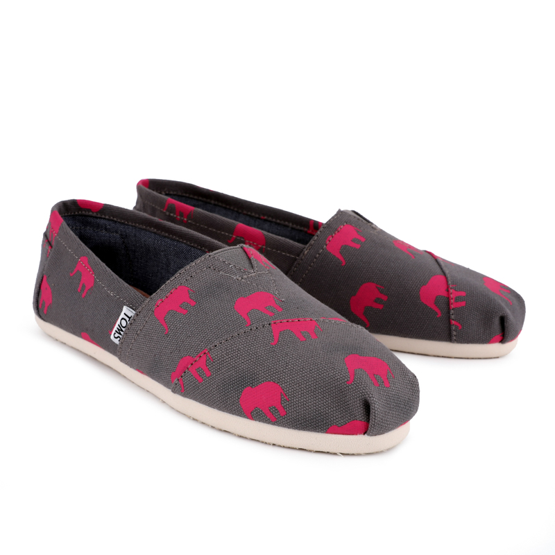 (image for) Toms 香港印染灰粉大象經典女款