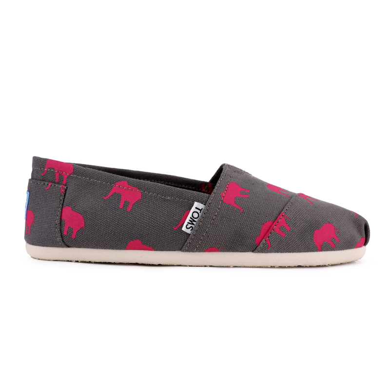 (image for) Toms 香港印染灰粉大象經典女款