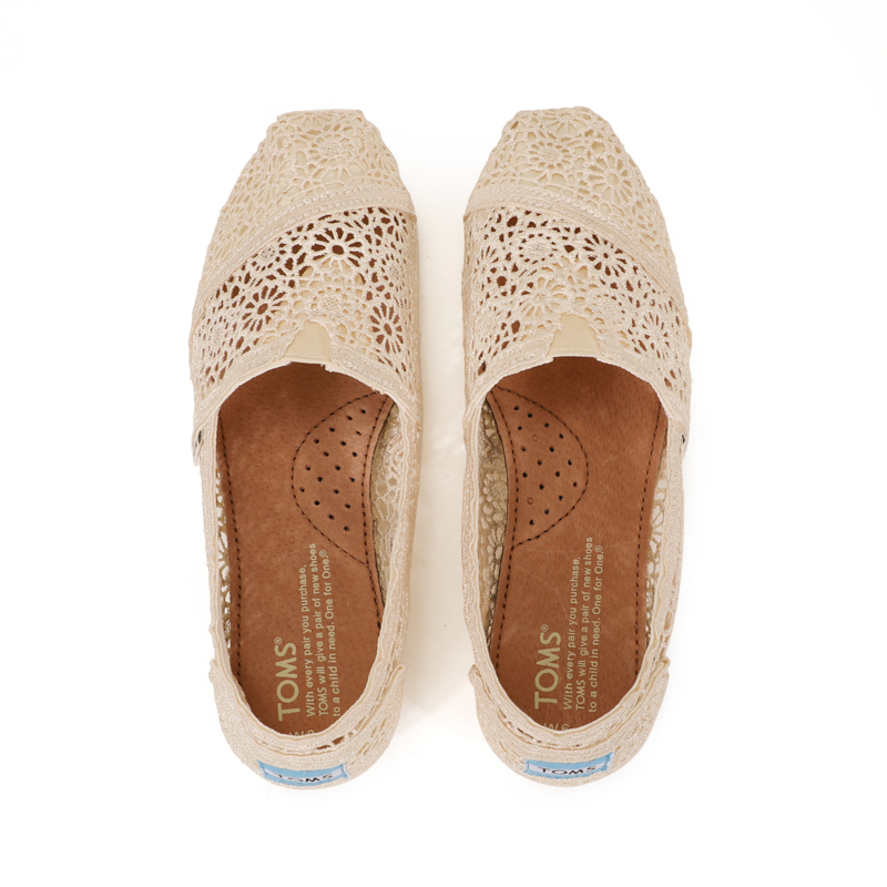 (image for) Toms 香港花邊蕾絲米色經典女款