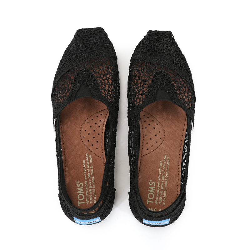(image for) Toms 香港花邊蕾絲黑色經典女款