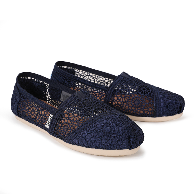 (image for) Toms 香港花邊蕾絲藍色經典女款