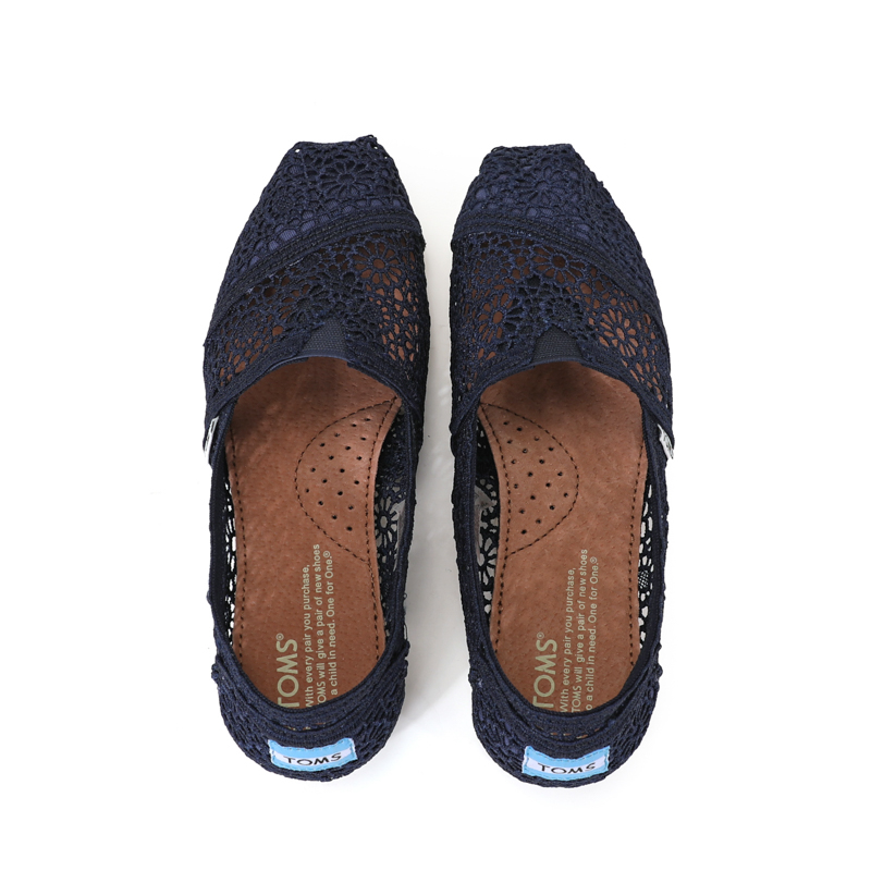 (image for) Toms 香港花邊蕾絲藍色經典女款