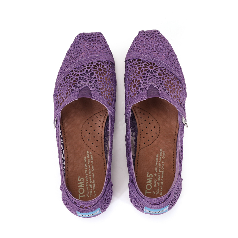 (image for) Toms 香港花邊蕾絲紫色經典女款