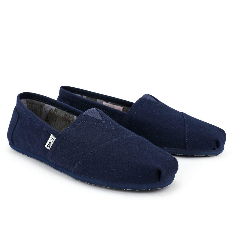 (image for) Toms 香港绒布藍色法蘭絨經典女款