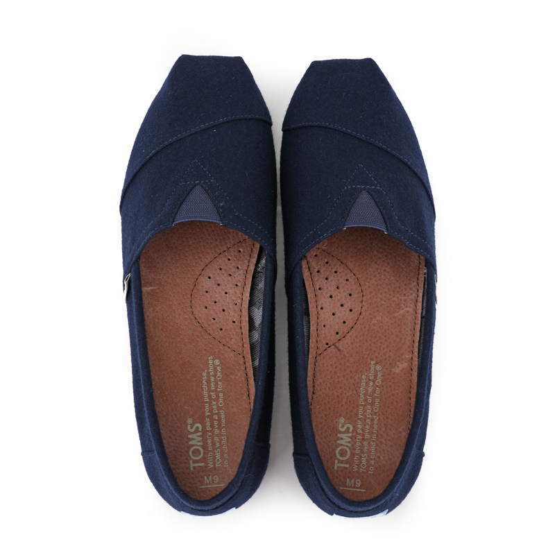 (image for) Toms 香港绒布藍色法蘭絨經典女款