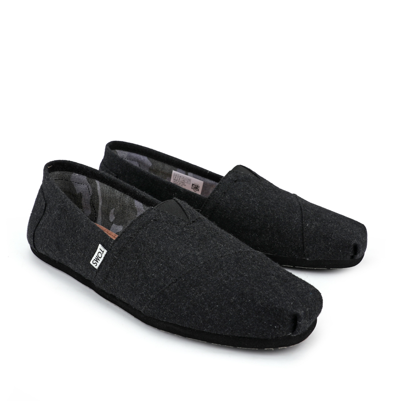 (image for) Toms 香港绒布黑色法蘭絨經典女款