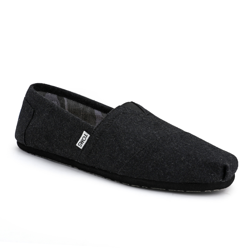 (image for) Toms 香港绒布黑色法蘭絨經典男款