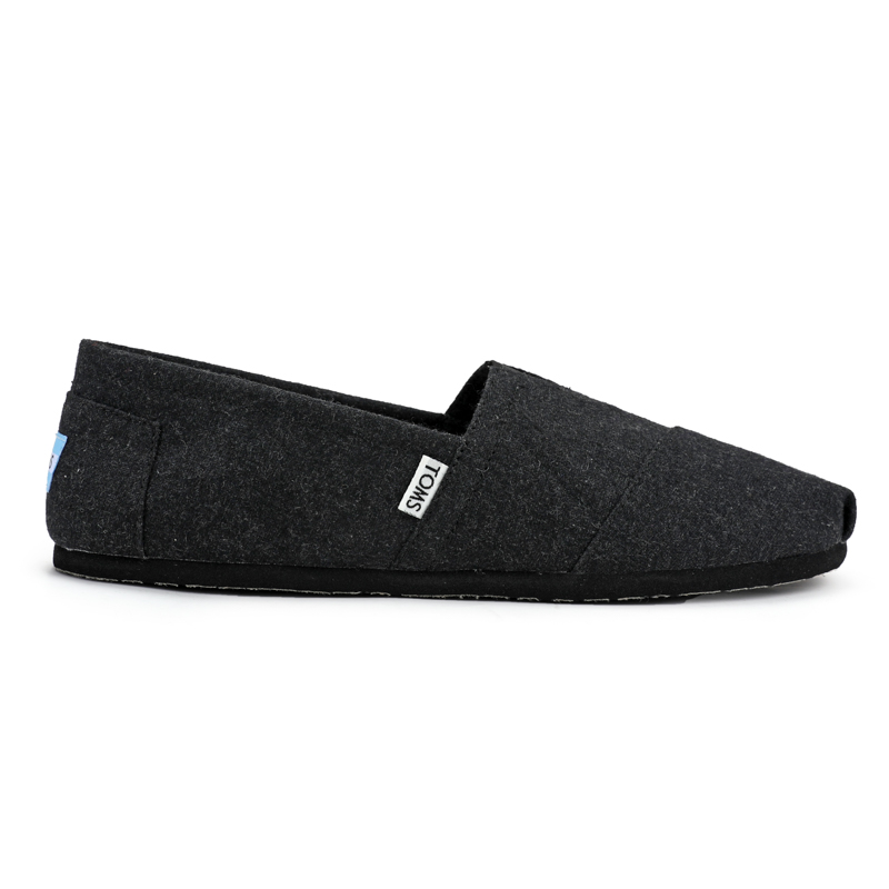 (image for) Toms 香港绒布黑色法蘭絨經典男款