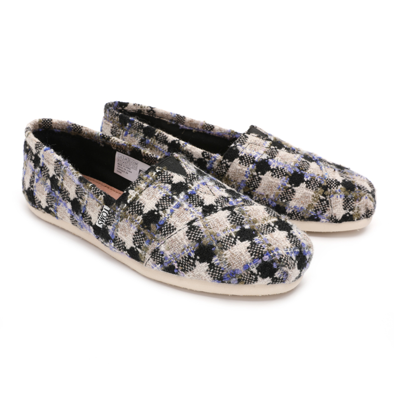 (image for) Toms 香港绒布藍絨方格經典男款