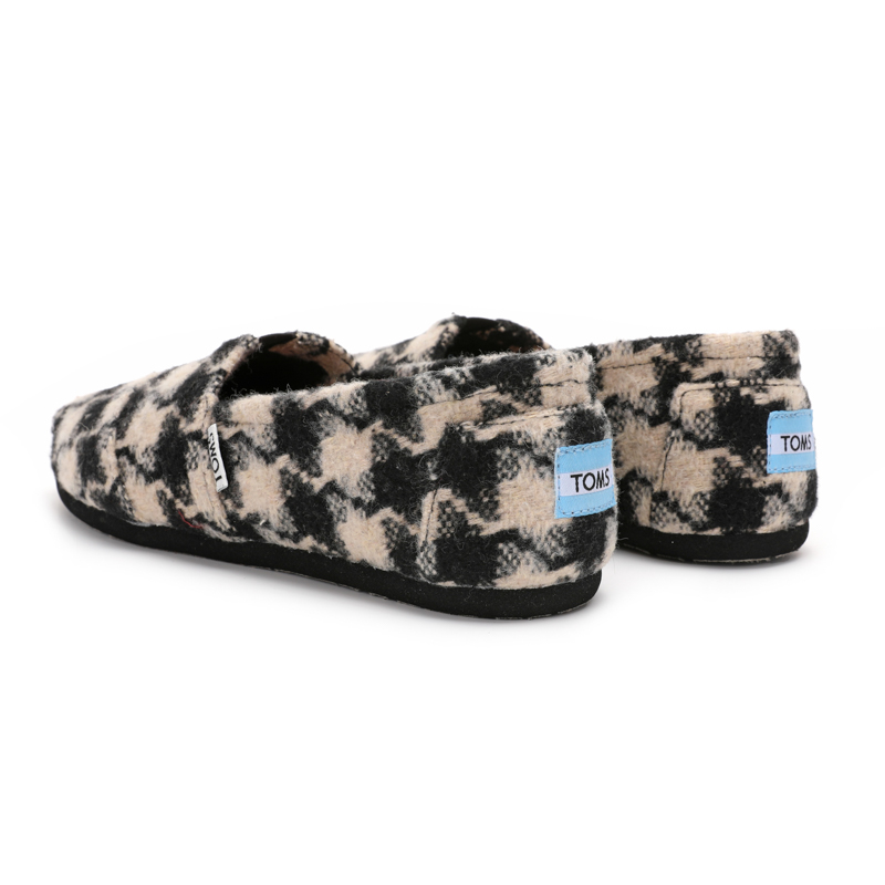 (image for) Toms 香港绒布黑絨方格經典男款