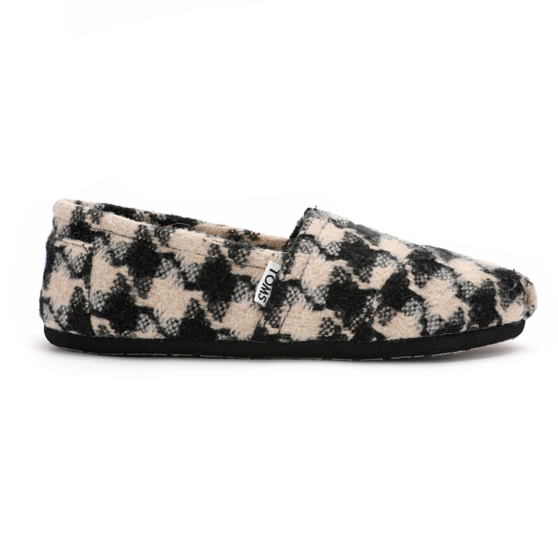 (image for) Toms 香港绒布黑絨方格經典男款