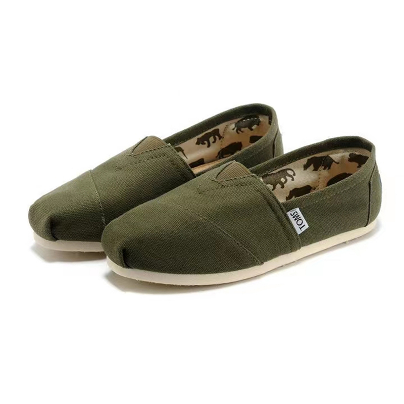 (image for) Toms 香港帆布軍綠色經典女款