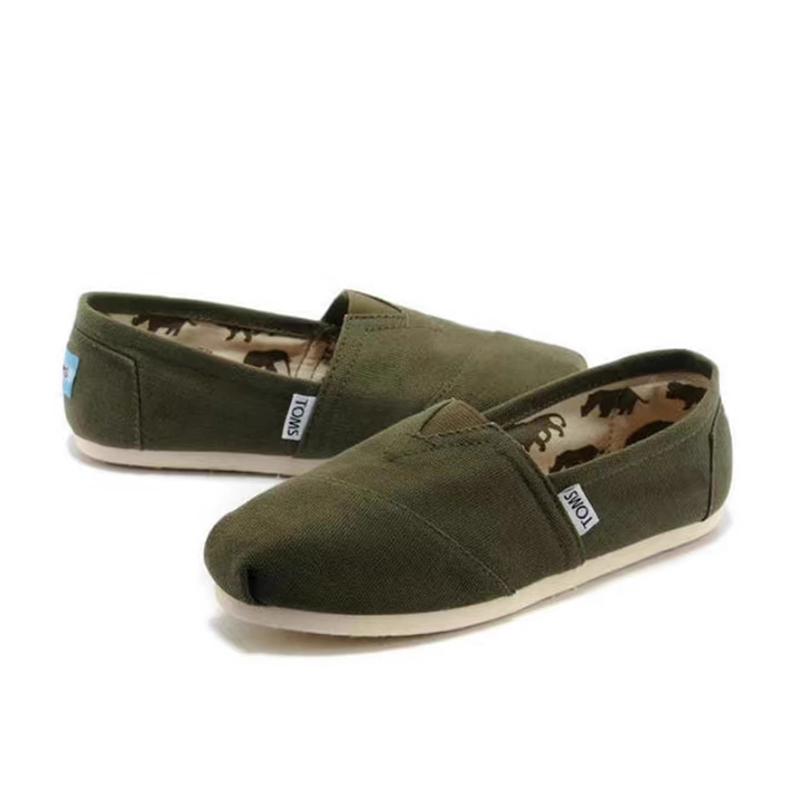 (image for) Toms 香港帆布軍綠色經典女款