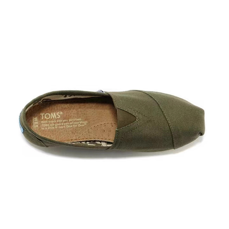 (image for) Toms 香港帆布軍綠色經典女款